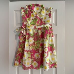 Lilly Pulitzer Pink Strapless Sundress
